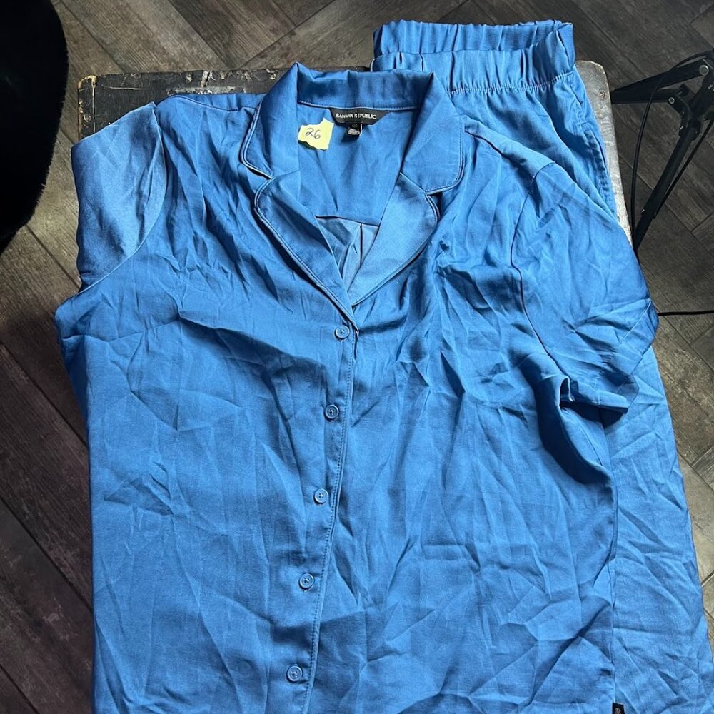 Banana Republic Large Blue PJ Set